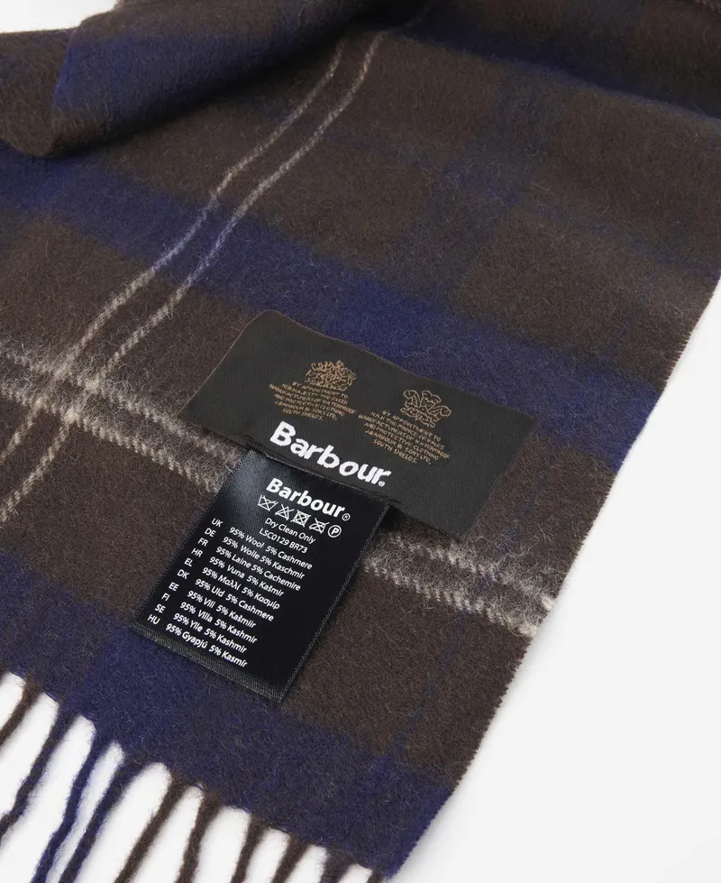 Barbour Tartan Scarf in Praline-2